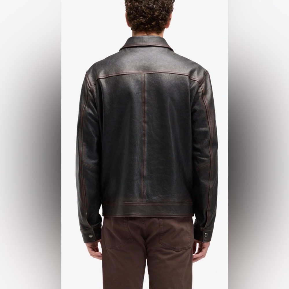 7 For All Mankind Men’s Leather Jacket - Picture 12 of 12